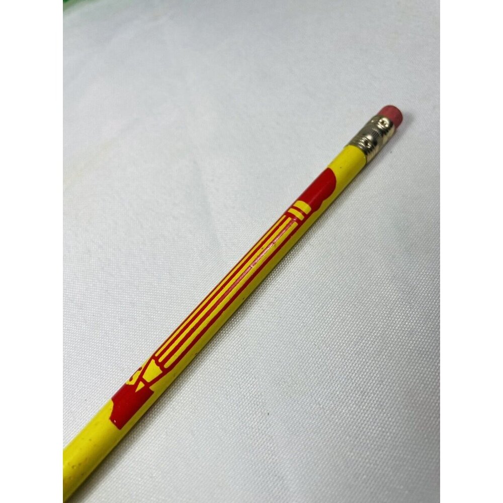 Honor Roll Student Red Yellow Wood Pencil Pink Eraser Vintage Unsharpened Rare - Picture 3 of 8